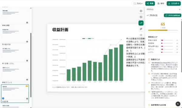さらに、加点項目の分析と提案